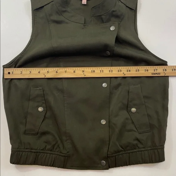 Juicy Couture Olive Green Military Utility Best Women’s Sz S - Picture 5 of 6